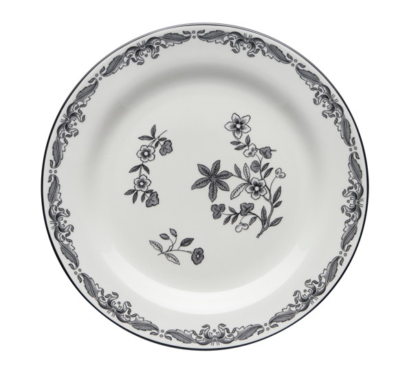 Ostindia Svart asjett 21 cm fra Rörstrand