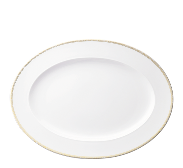 Meandre d`Or ovalfat 34 cm fra Versace