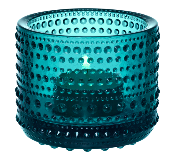 Kastehelmi sjøblå lyslykt fra Iittala