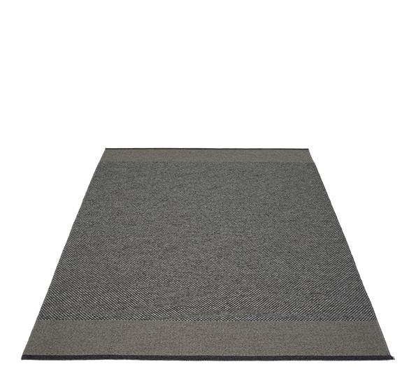 Edit matte sort charcoal granit metallic 180x260 cm fra Pappelina