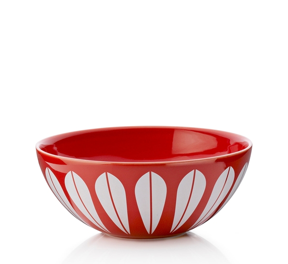 Lotus skål 18 cm rød fra Lucie Kaas