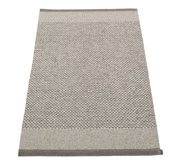 Edit matte charcoal warm grey stone metallic 70x120 cm fra Pappelina