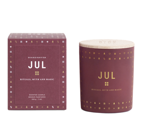 Jul duftlys med lokk 200 g fra Skandinavisk