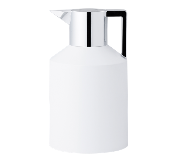Geo termokanne 1,5 l hvit og sølv fra Normann Copenhagen