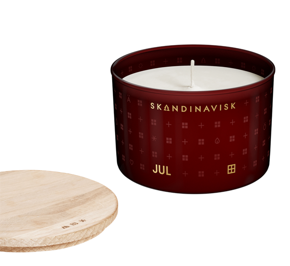 Jul duftlys med lokk 90 g fra Skandinavisk