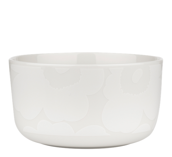 Unikko skål 5dl hvit fra Marimekko