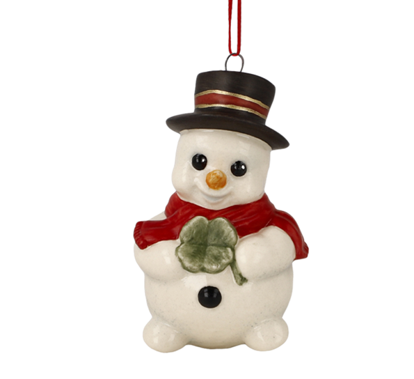 Snømann ornament Fridolin 5 cm fra Goebel