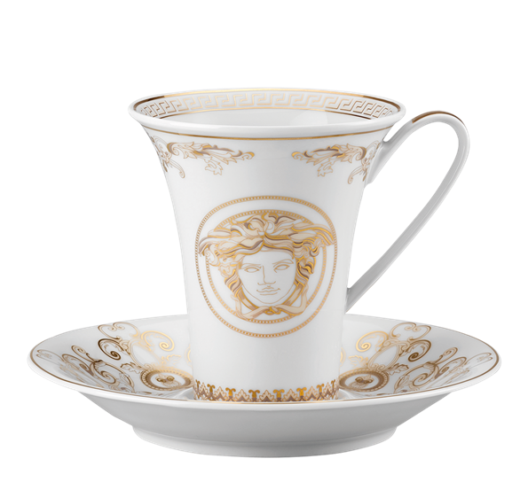 Medusa Gala kaffekopp med skål 18 cl fra Versace
