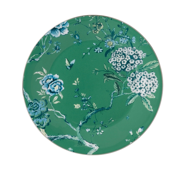 JC Chinoiserie Grønn Tallflat 27cm fra Wedgwood