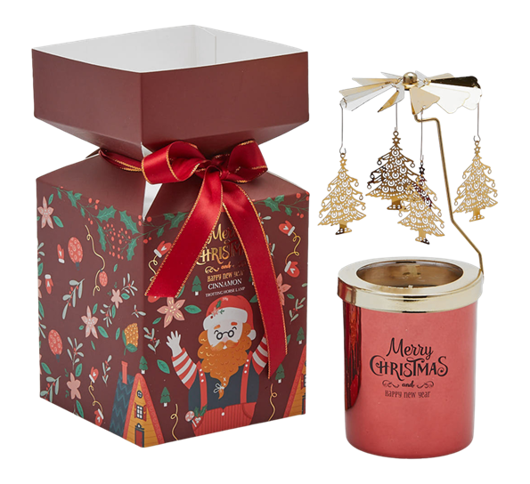 Duftlys med klokkespill Joyful 9 cm kanel EDG Enzo de Gasperi