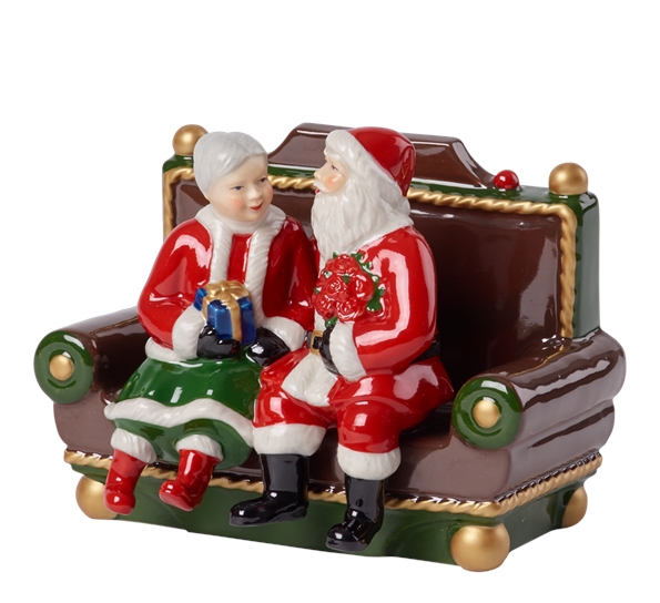 Christmas Toys Mr & Mrs Santa med spilledåse fra Villeroy & Boch