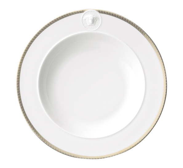 Meandre d`Or tallerken dyp 22 cm fra Versace