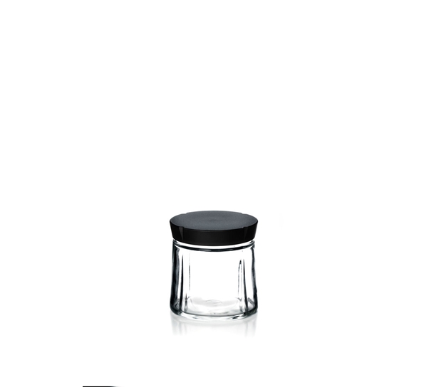 Grand Cru oppbevaringsglass m/sort lokk 0,5 liter