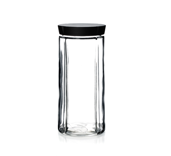 Grand Cru oppbevaringsglass m/sort lokk 1,5 liter