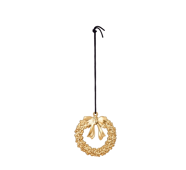 Karen Blixen julekrans liten forgylt fra Rosendahl