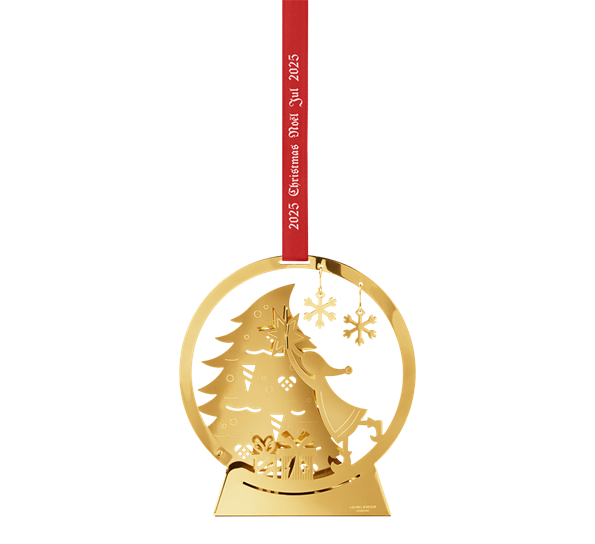 CC 2025 juleuro snøkule gull fra Georg Jensen