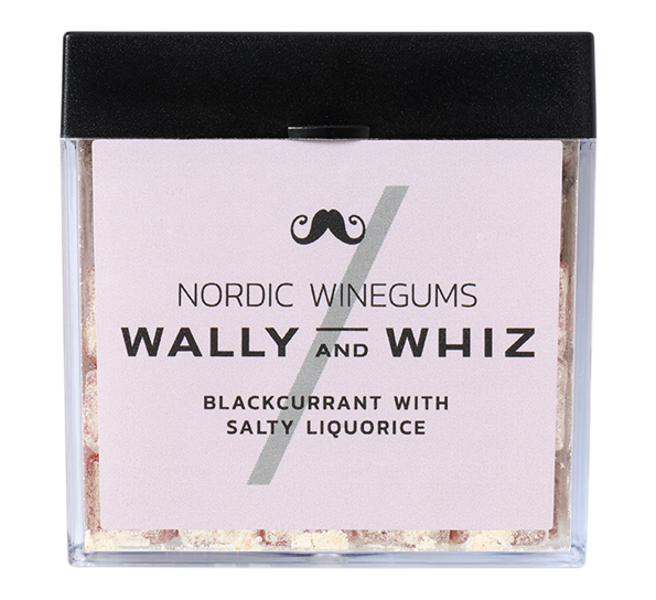 Cube vingummi solbær med salt lakris 140 g fra Wally & Whiz
