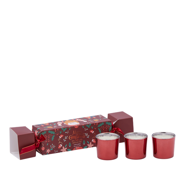 Duftlys Joyful 3-pk 5 cm kanel EDG Enzo de Gasperi