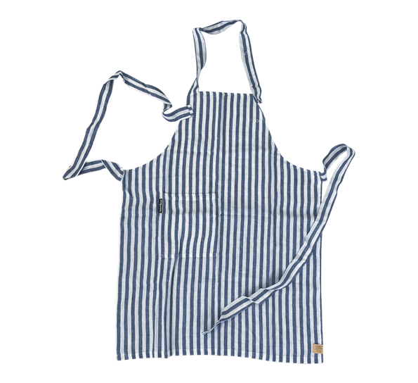 Misty forkle med knapp edge denim blue fra Lovely Linen