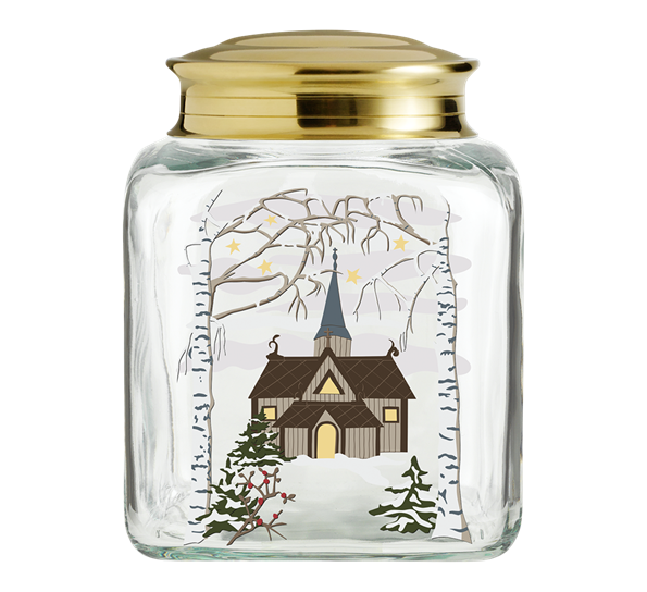 2021 julekakeglass h16 cm fra Holmegaard