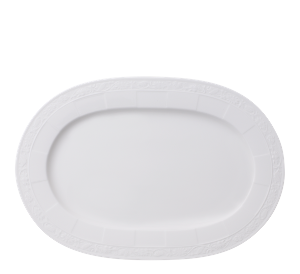 White Pearl fat ovalt 35 cm fra Villeroy & Boch