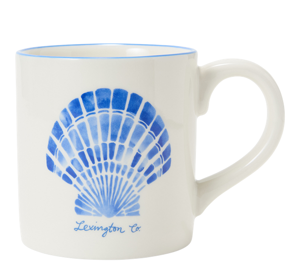Shell krus hvit blå Lexington