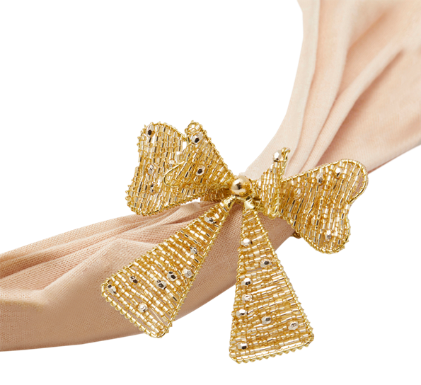 <p>Serviettring sløyfe 6 cm gull EDG Enzo de Gasperi</p>
