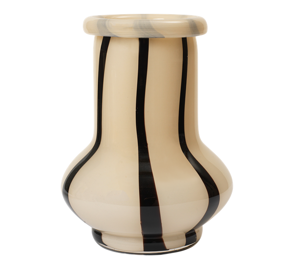 Riban vase 24 cm krem fra Ferm Living