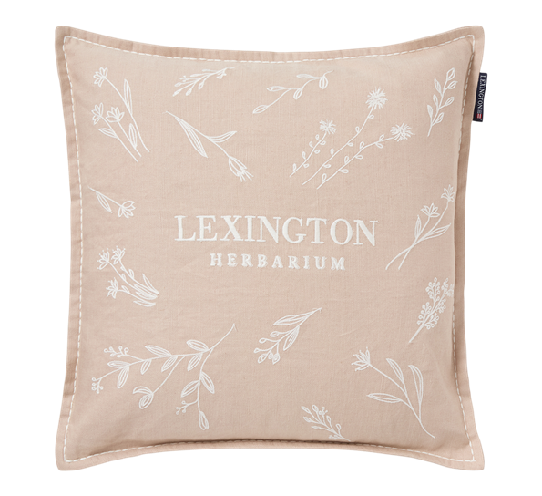 Herbarium putetrekk 50x50 cm beige hvit Lexington