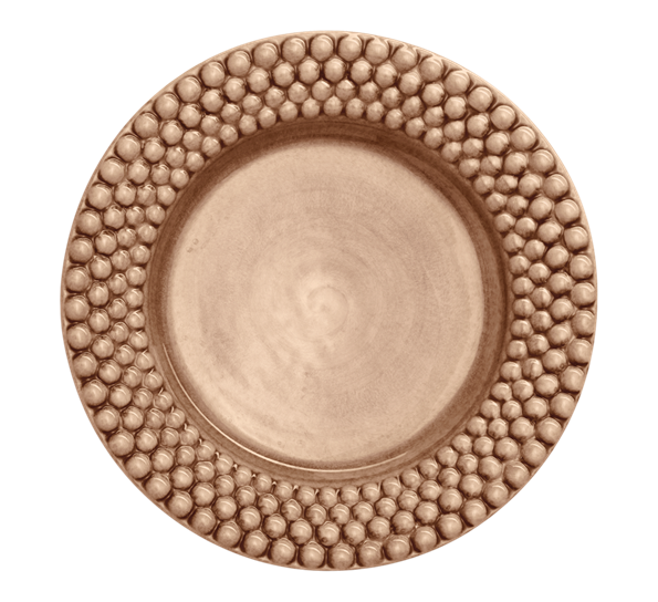 Bubbles tallerken 28 cm cinnamon fra Mateus