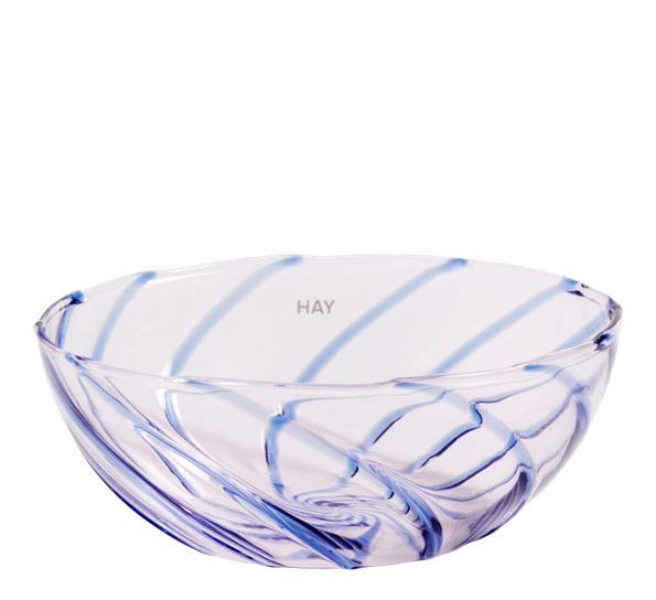 Spin glasskål 2-pk rosa og blå fra HAY