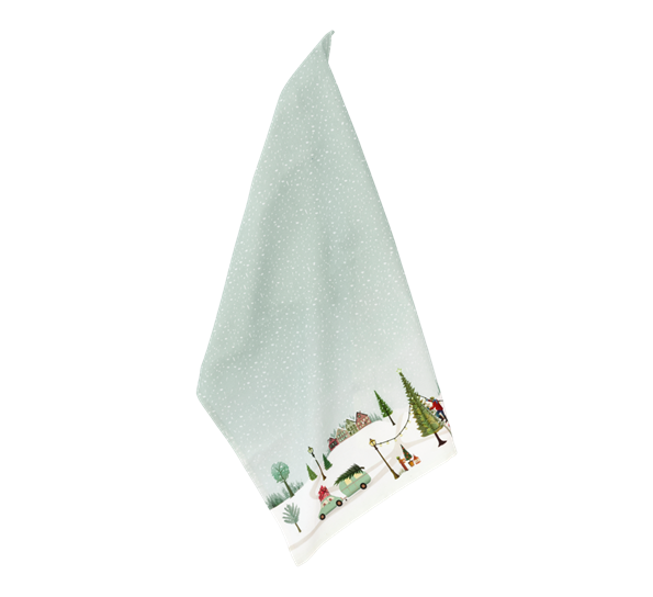 Vinter kjøkkenhåndkle 70x50 cm Arctic ice fra Pillivuyt