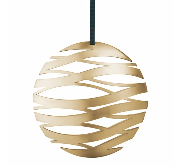 Tangle kule ornament stor brass fra Stelton