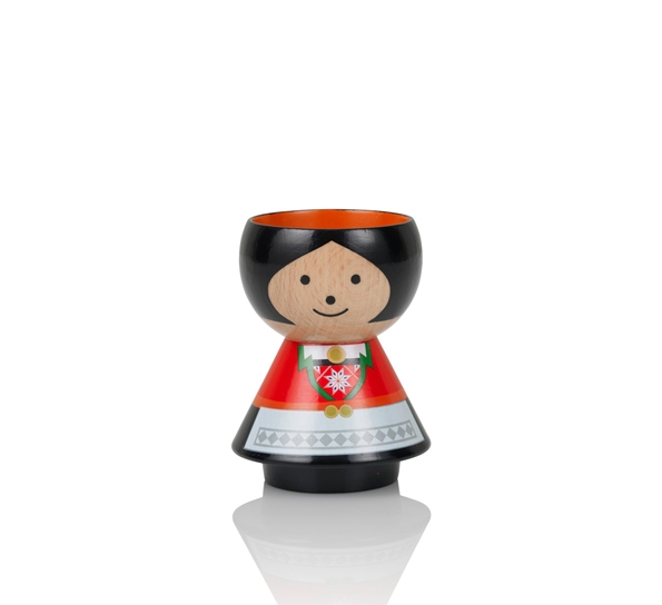 Bordfolk eggeglass hardangerbunad fra Lucie Kaas