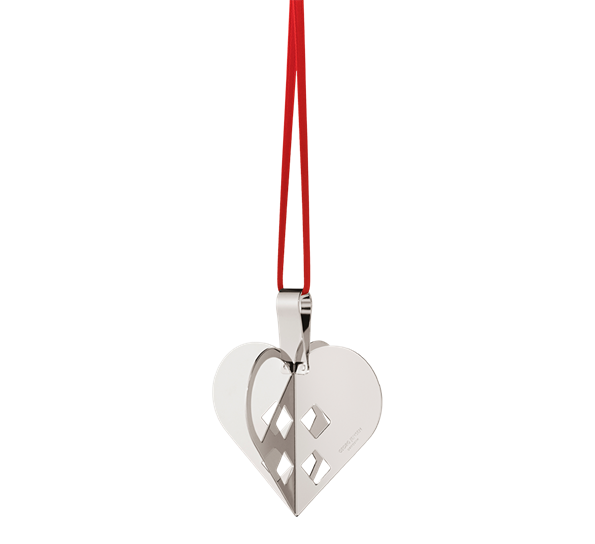 CC 2025 juleornament hjerte palladium fra Georg Jensen