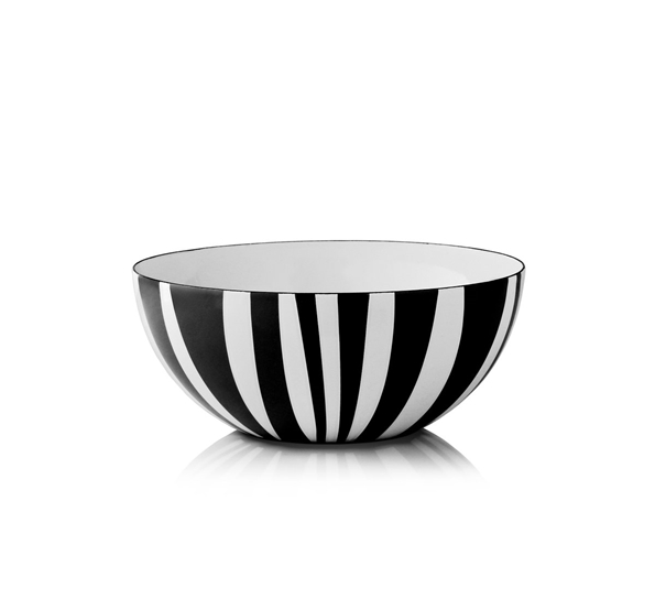Stripes skål sort 20cm