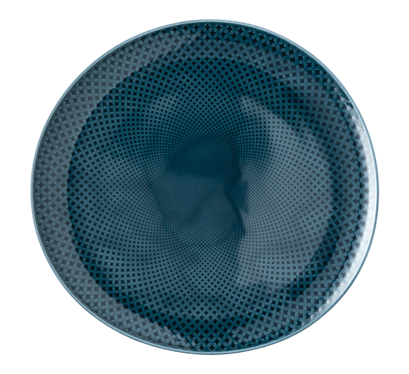 Junto Ocean Blue tallerken 27 cm overdekor fra Rosenthal