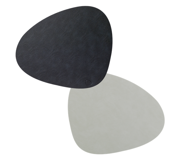 Curve Nupo double spisebrikke 37x44 cm sort metallic Lind DNA