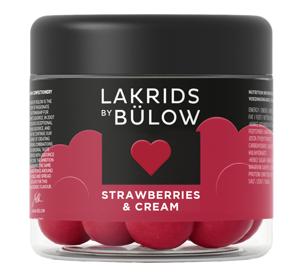 Love lakris liten Strawberry & Cream 125g fra Lakrids By Johan Bülow