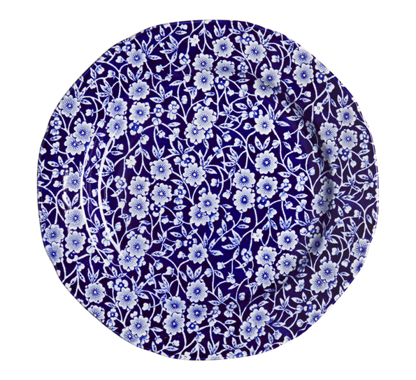 Blue Calico asjett 21,5 cm fra Burleigh