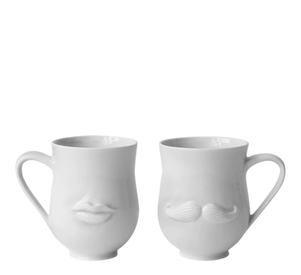 Mr & Mrs Muse krus hvit fra Jonathan Adler