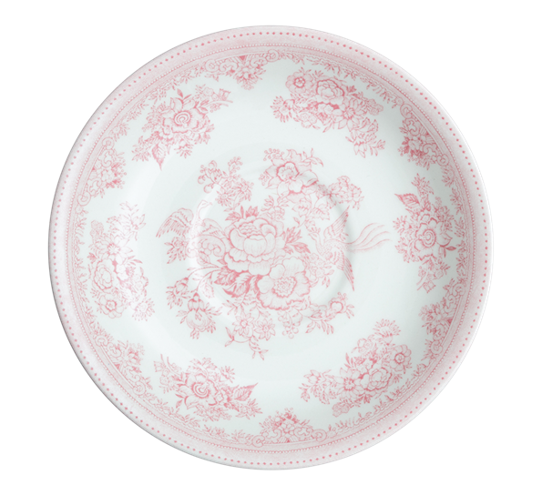 Pink Asiatic Pheasants frokostkopp skål fra Burleigh