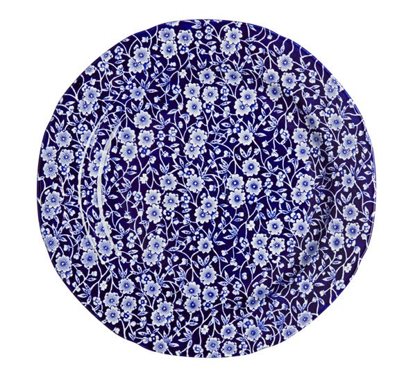 Blue Calico tallerken 26,5 cm fra Burleigh