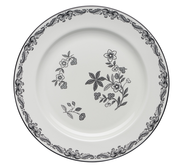 Ostindia Svart tallerken 27 cm fra Rörstrand