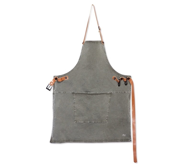 BBQ Style forkle canvas grey-green fra Dutchdeluxes