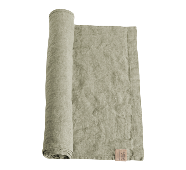 Lovely løper 47x150 cm Avocado fra Lovely Linen