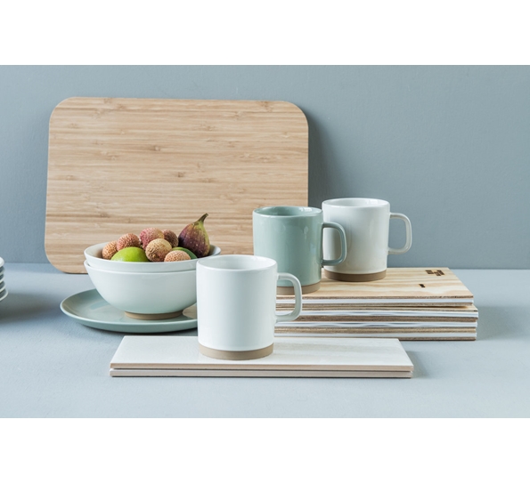 Olio Hvit Snacksett Brett Og 3 Skåler fra Royal Doulton