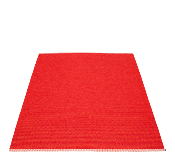 Mono matte korall rød 230x320 cm fra Pappelina