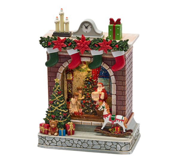 Kamin peis med LED-lys og musikk 26 cm EDG Enzo de Gasperi