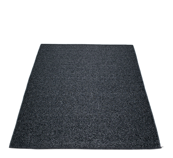 Svea matte sort metallic 180x260 cm fra Pappelina